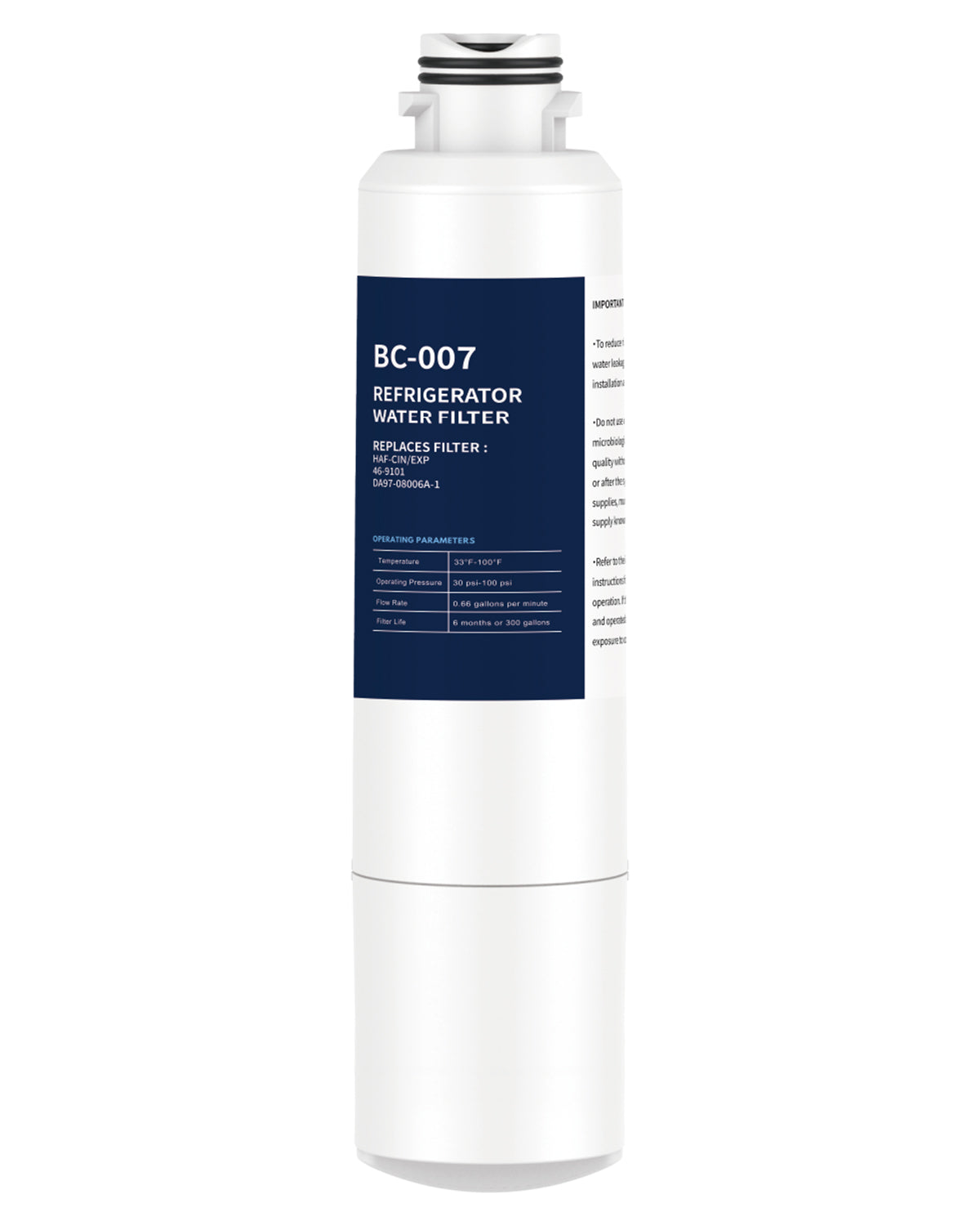 Refrigerator Water Filter Replacement 1 Pack DA29-00020B for Samsun 8HMEDBSR RF263BEAESR HDX FMS-2 HAF-CIN/EXP RF4287HARS PL-200 RFG297HDRS RF28HFEDBSR DA97-08006A 469101 RWF0700A
