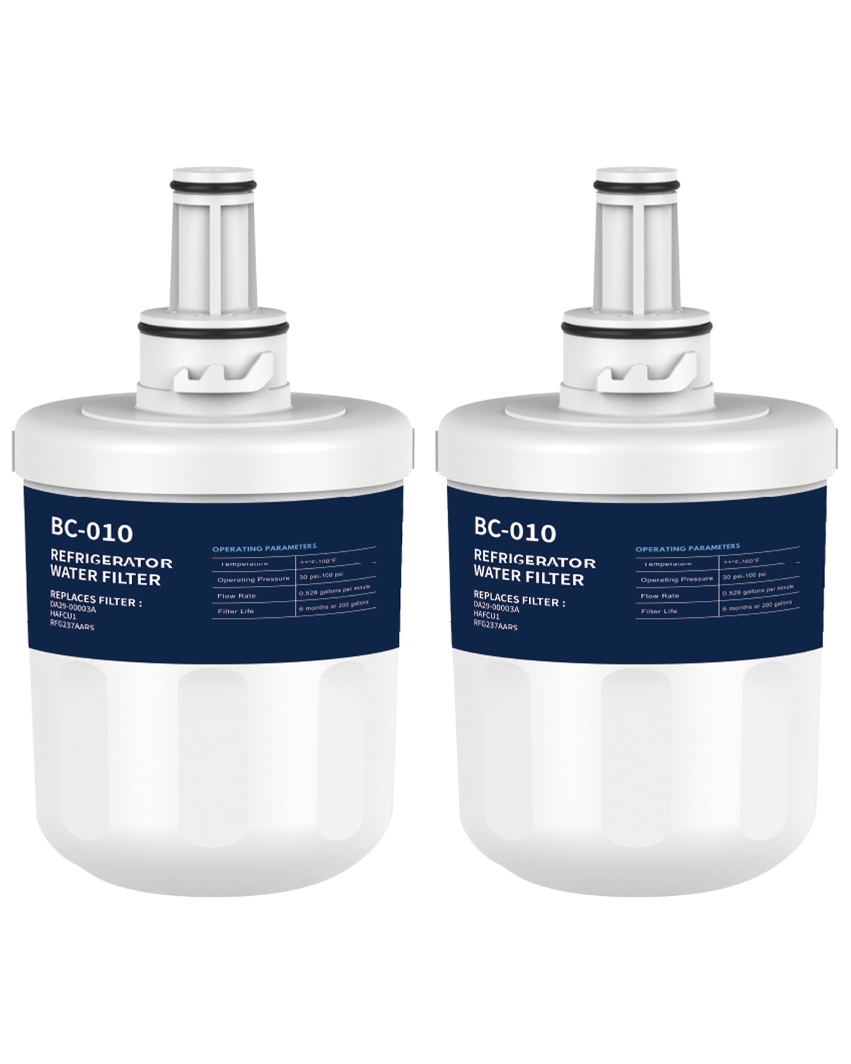 Refrigerator Water Filter Replacement 2 Pack for DA29-00003G Water Filter Compatible with Aqua-Pure Plus DA29-00003F DA29-00003B HAFCU1 RFG237AARS FMS-1 RS22HDHPNSR RSG257AARS WSS-1