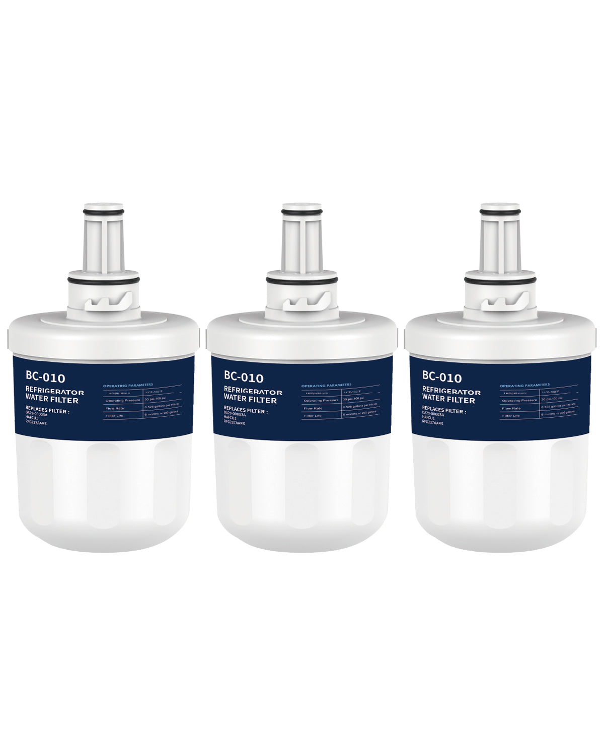 Refrigerator Water Filter Replacement 3 Pack for DA29-00003G Water Filter Compatible with Aqua-Pure Plus DA29-00003F DA29-00003B HAFCU1 RFG237AARS FMS-1 RS22HDHPNSR RSG257AARS WSS-1
