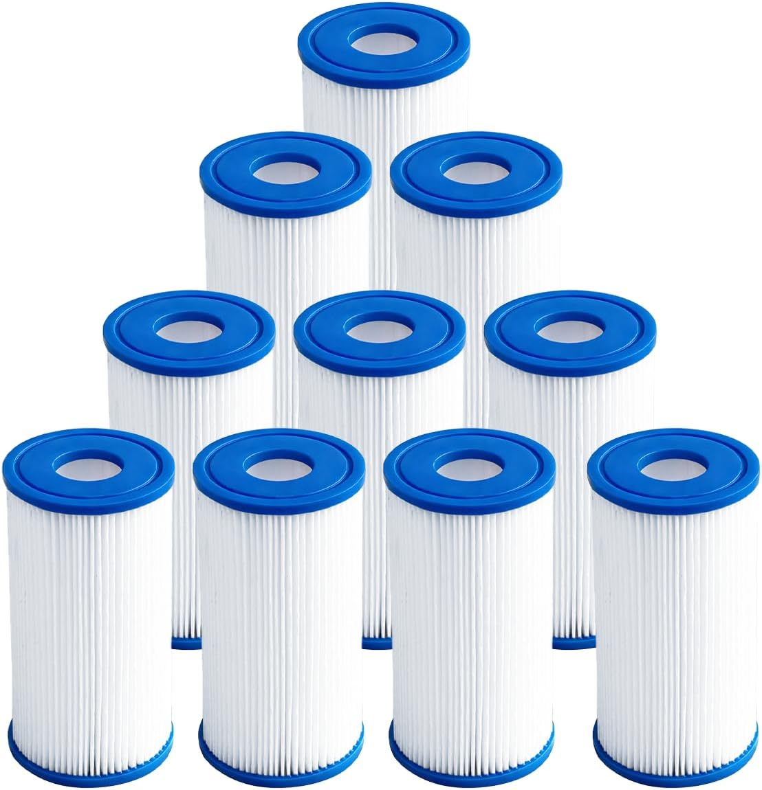 Cold Plunge Filter Cartridge 20 Micron Pleated Sediment Filter 5"x2.5" (10 Pack) Replacement for Most Compatible with Cold Plunge Chiller,Ice Bath Chiller