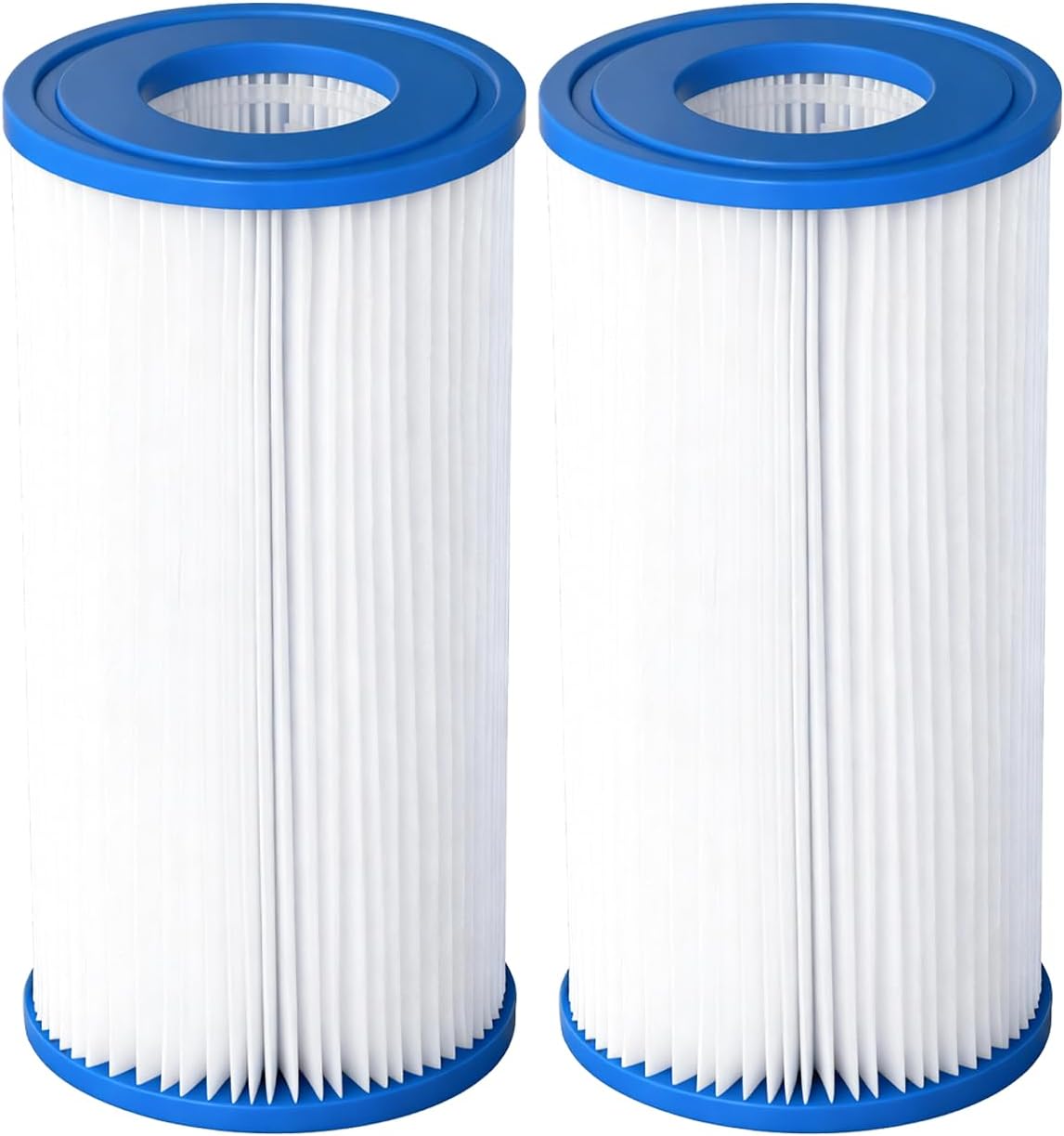 Pool Filter Cartridge for Type A or C, Compatible with 29000E/59900E Aboveground Pools, Type A/C Reusable Swimming Pool Filter for 1000/1500/530 GPH Filter Pump, 2 Pack