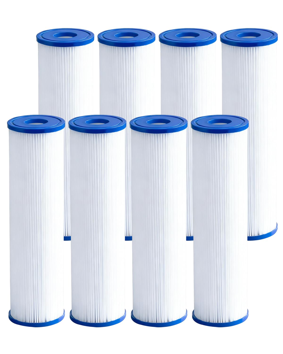Cold Plunge Filter Cartridge 20 Micron Pleated Sediment Filter 10"x2.5" (6 Pack) Replacement for Most Compatible with Cold Plunge Chiller,Ice Bath Chiller