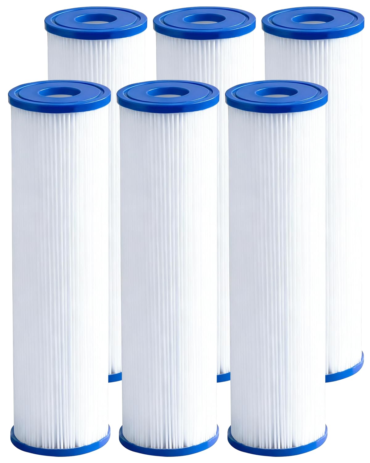 Cold Plunge Filter Cartridge 20 Micron Pleated Sediment Filter 10"x2.5" (8 Pack) Replacement for Most Compatible with Cold Plunge Chiller,Ice Bath Chiller
