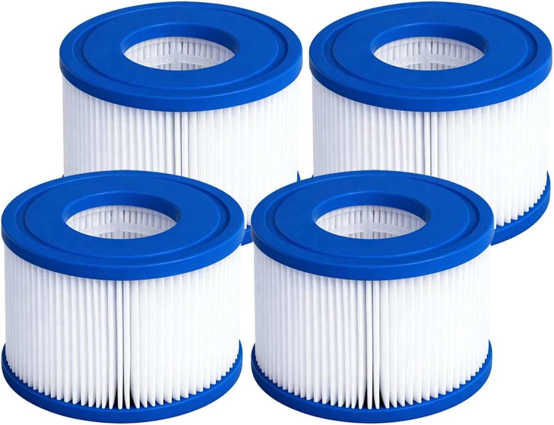 Hot Tub Spa Filter Type S1 (4 Pack) Aboveground Pool Filter for 28429E 28403E 28407E 28443E 28453E 28421E 28423E 28413E 28453E 11692 SB-h10 JPC01