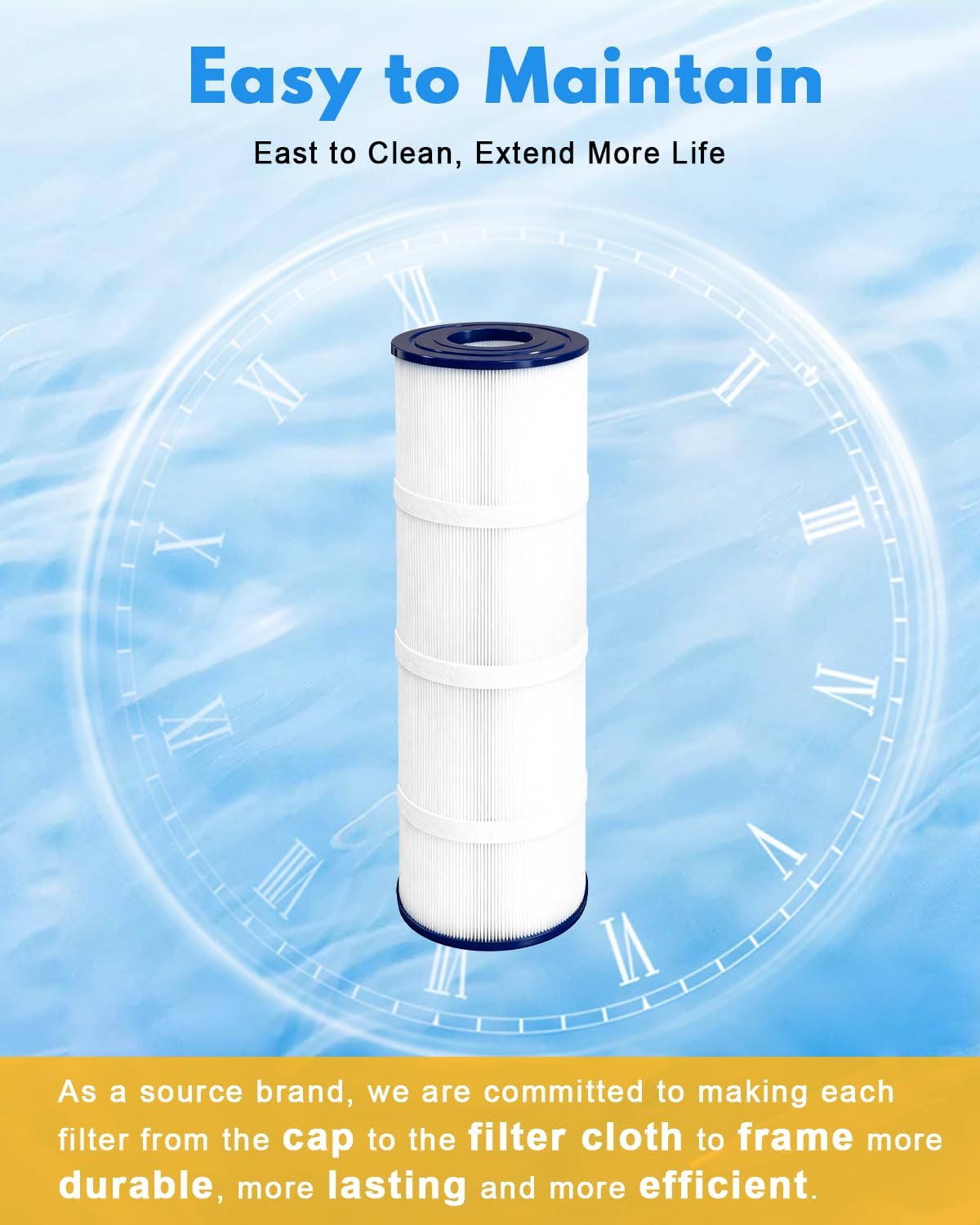 Swimming Filter Cartridge 4 x 80 Sq. Ft. (4 Pack) Filter Replacement CCP320 PCC80 PCC80-PAK4 C-7470 FC-1976 178580 R173573 817-0081