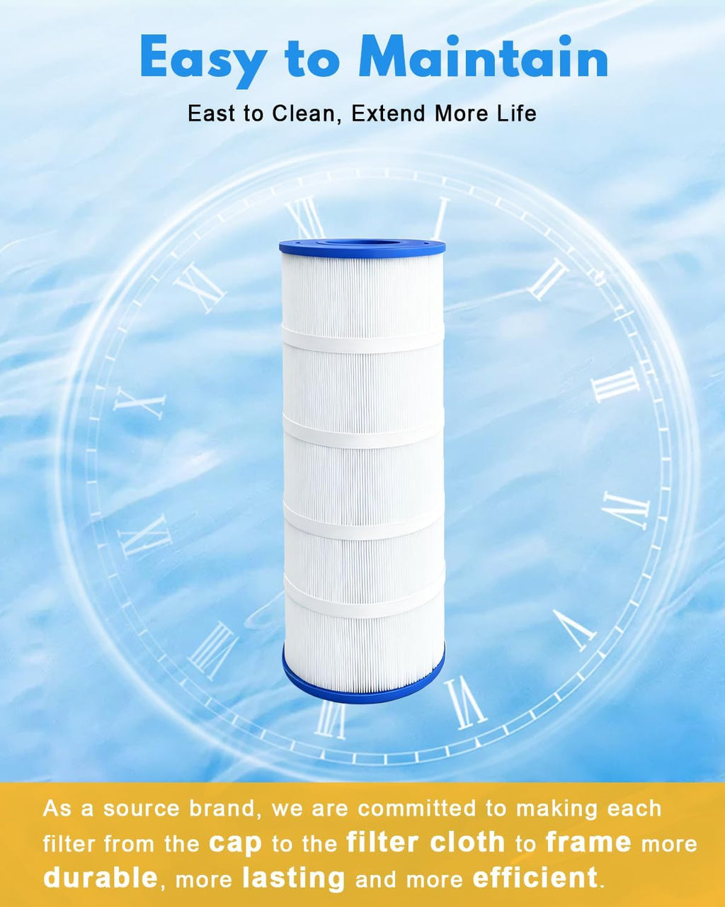 Swimming Filter Cartridge 120 Sq. Ft. (2 Pack) Filter Replacement C1200 C1200 C-8412 CX1200RE FC-1293 PCCF-125 817-0125N
