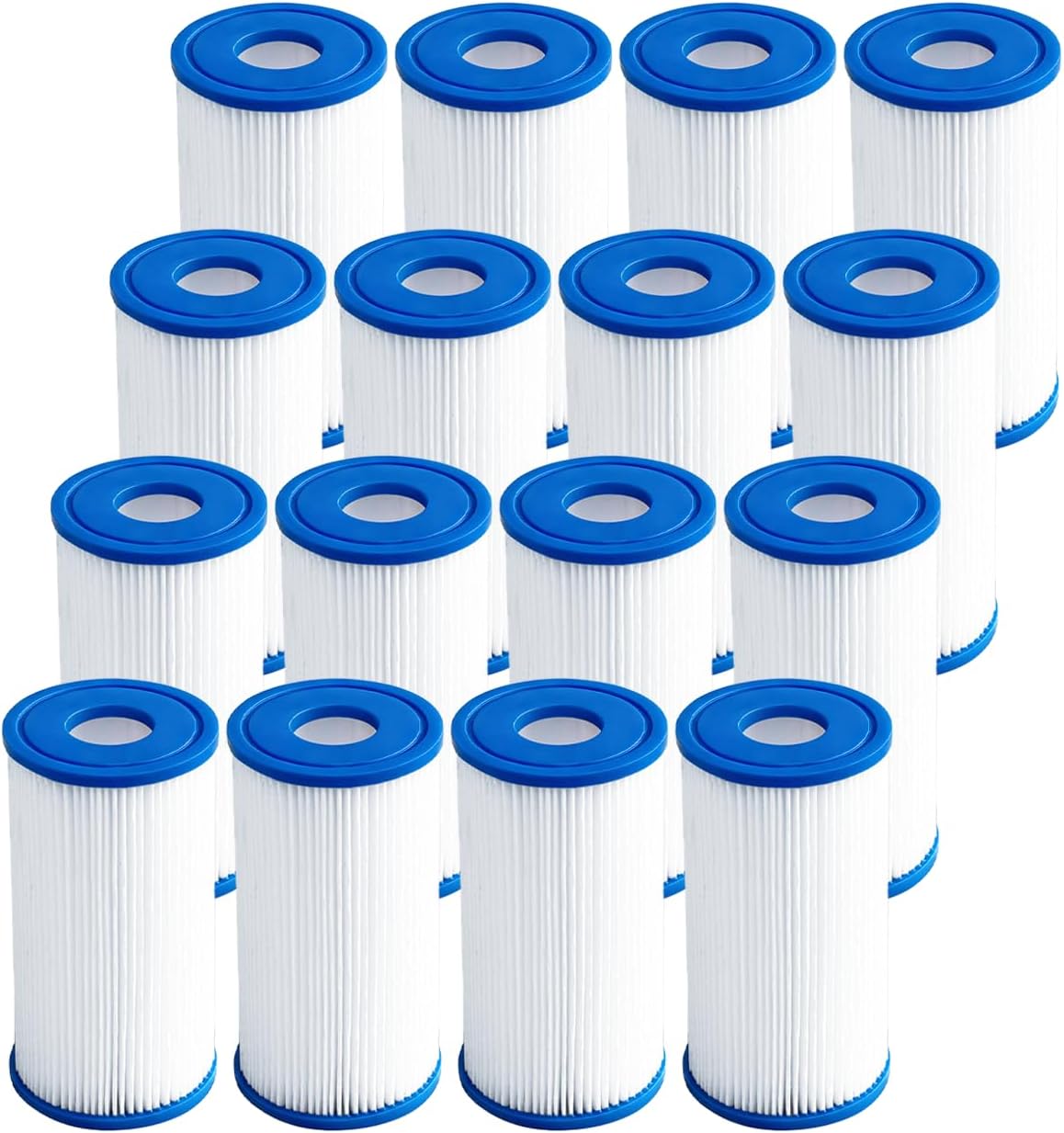 Cold Plunge Filter Cartridge 20 Micron Pleated Sediment Filter 5"x2.5" (16 Pack) Replacement for Most Compatible with Cold Plunge Chiller,Ice Bath Chiller